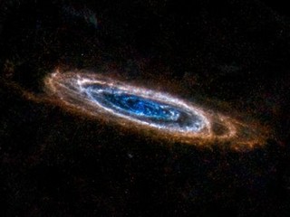 Het Andromeda sterrenstelsel, recente opname van de Herschel ruimtetelescoop.
