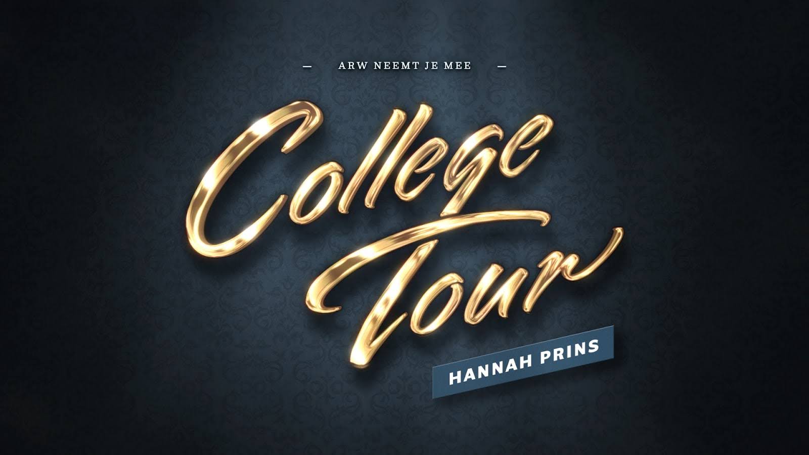 Animatie gebruikt voor een College Tour met Hannah Prins