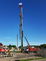 Installatie boor nieuwbouw datacenter