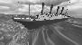 De Titanic in een wilde zee (klik om grote versie te krijgen)