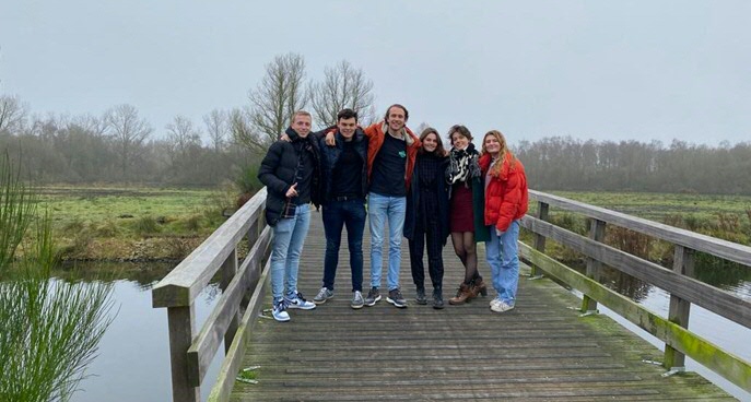 from left to right: Kees Rödel, Quinten Offenberg, Caspar Dam, Joanna van den Wijngaarden, Eva Boersma and Eileen Mullen
