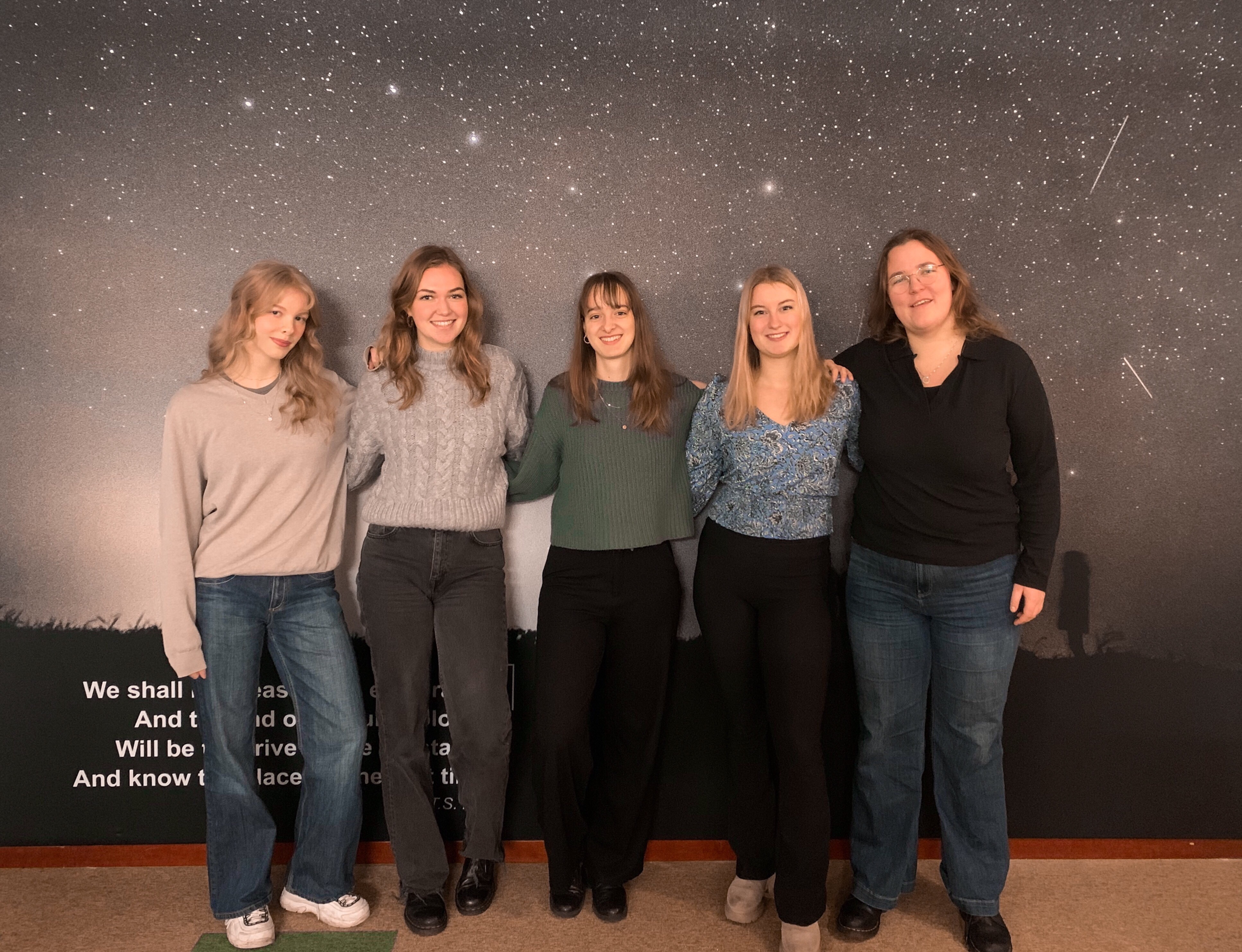 From left to right: Jaimie Wijmenga, Annemar Renzema, Inge Spoelstra, Paulien Steen & Ilse Engels