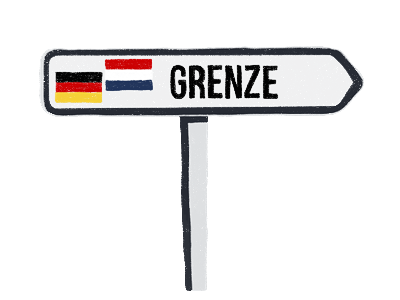 For a moment, the Dutch-German border was back