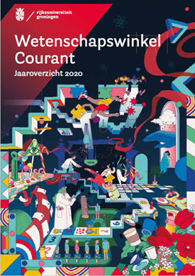 Carolyn Ross ontwierp de omslag van het jaarbericht van 2020, meer informatie over haar werk: https://carolynross.eu/.