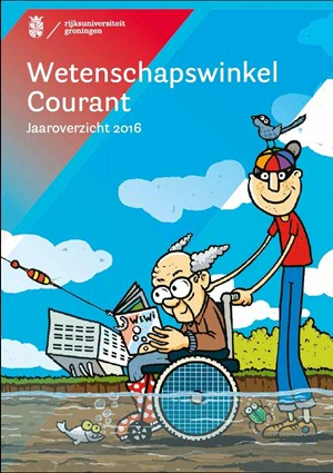 Omslag van illustrator Willem Kolvoort, ook bekend van de kleurrijke posters van poppodium Vera.