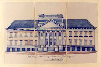 The second Academy Building, opened in 1850