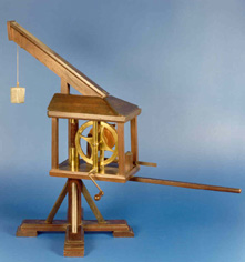 Model of a crane