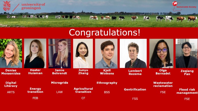 Winners of the 2022 Sustainable Society PhD Grants