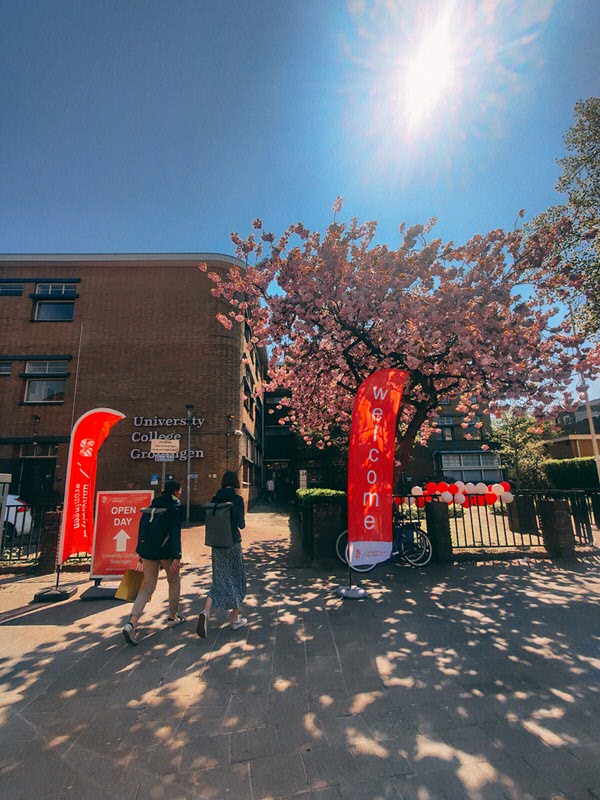 Main entrance to our academic building