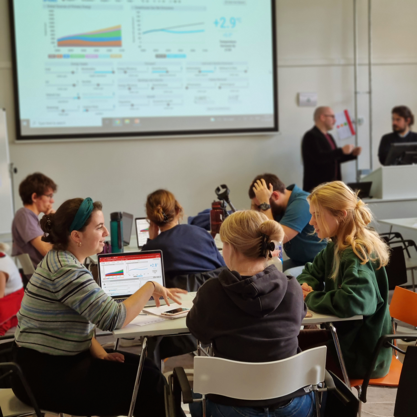 Students in class