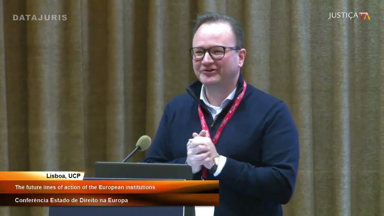 John Morijn speaking at the conference "Rule of Law in Europe"