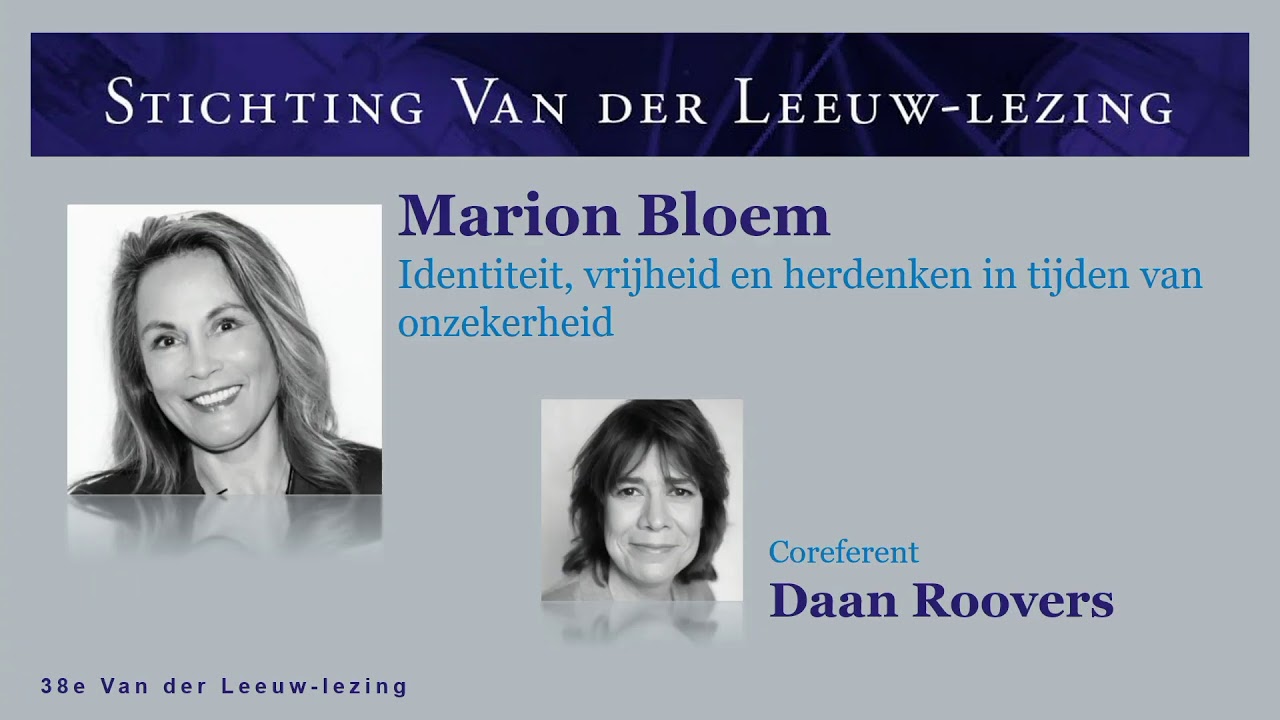 Livestream van der Leeuw-lezing (6 november 2020 - 16:30 - 18:00 uur)