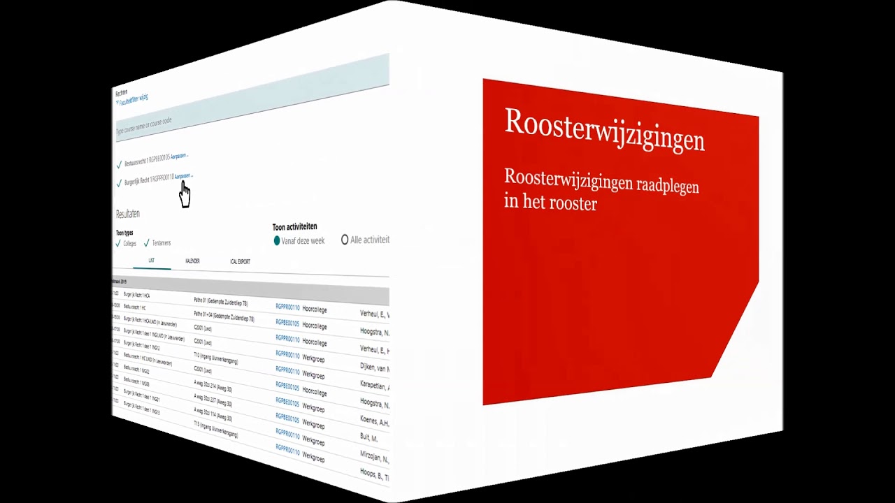 Hoe stel ik mijn rooster samen?