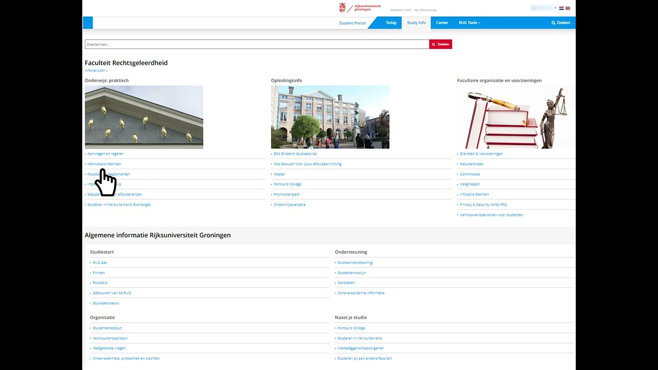 RUG Rechten Studentenportal