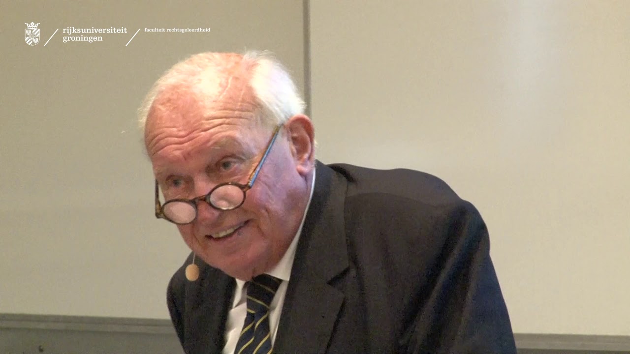 Prof. Jan Lokin tijdens de alumnimiddag