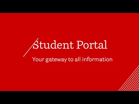 Student Portal video