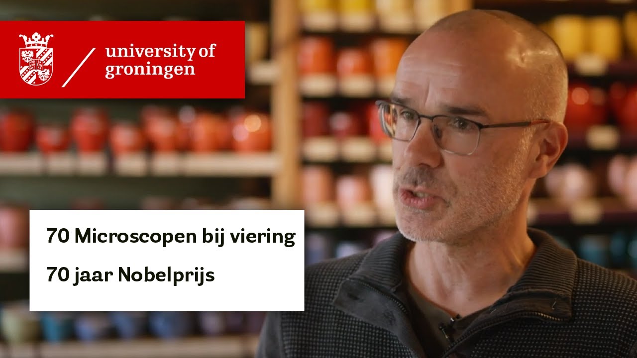 70 microscopen bij viering 70 jaar Nobelprijs