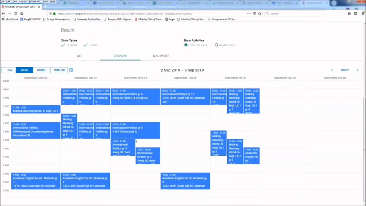 Schedule Generator instruction video