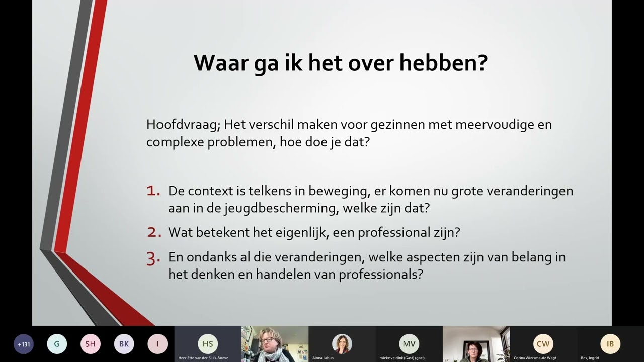 Webinar Het verschil maken voor gezinnen met meervoudige en complexe problemen