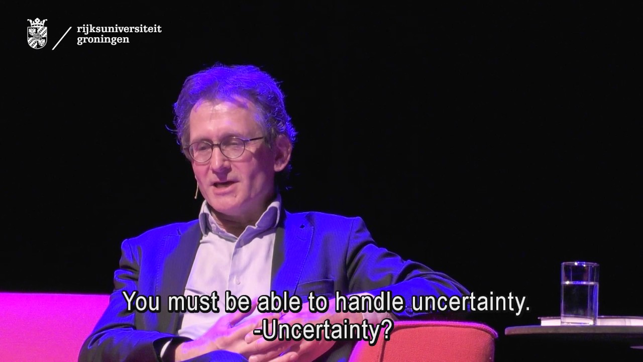 Impression of the evening with Feringa (in Dutch)