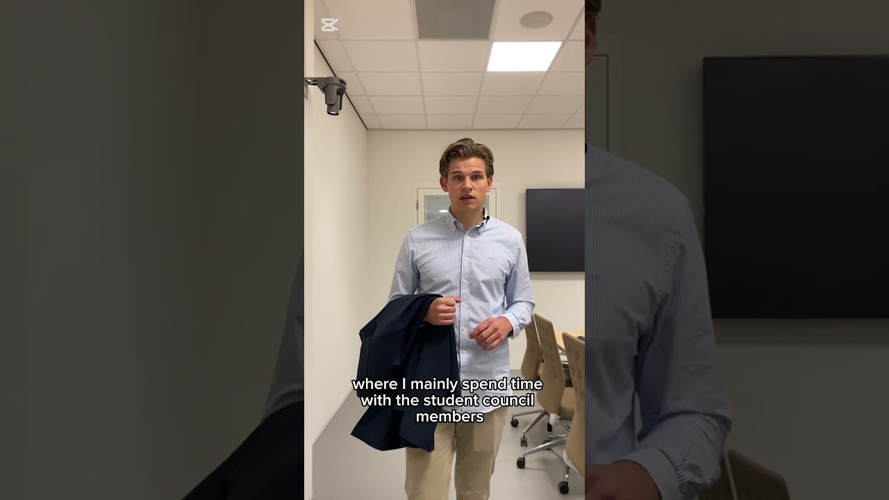 Student member Matthias introduces himself