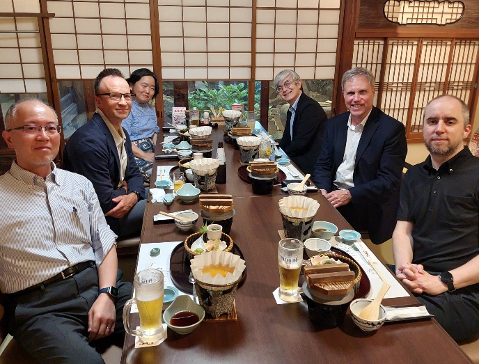 Festive dinner after presentation of the videos